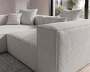 Designer Ecksofa Reno in Bouclé – Sand – Links
