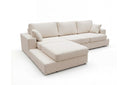 Designer Ecksofa Vigo in Bouclé – Beige – Links