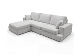 Designer Ecksofa Vigo in Bouclé – Sand – Links
