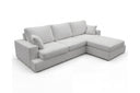 Designer Ecksofa Vigo in Bouclé – Sand – Rechts