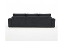 Designer Ecksofa Vigo in Chenille – Anthrazit – Rechts