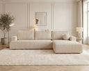 Designer Ecksofa Vanto in Bouclé – Beige – Rechts