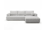 Designer Ecksofa Vanto in Bouclé – Sand – Rechts