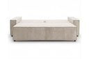 Designer 3 Sitzer Sofa Rego in Samt mit Schlaffunktion & Stauraum – Beige
