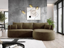 Designer-Ecksofa Lucca aus Samt