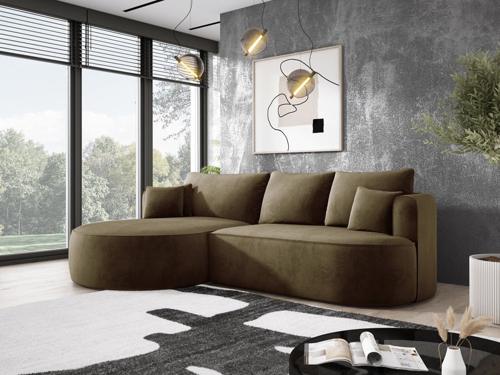 Designer L Sofa Lucca a Samt