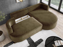 Designer-Ecksofa Lucca aus Samt