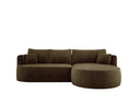 Designer-Ecksofa Lucca aus Samt