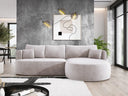 Designer-Ecksofa Lucca aus Samt