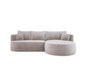 Designer-Ecksofa Lucca aus Samt