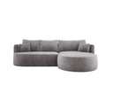 Designer-Ecksofa Lucca aus Samt