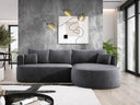 Designer-Ecksofa Lucca aus Samt