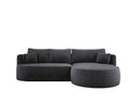 Designer-Ecksofa Lucca aus Samt