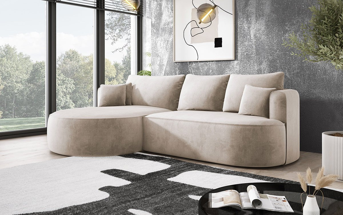 Designer L Sofa Lucca a Samt