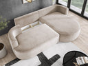 Designer-Ecksofa Lucca aus Samt