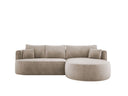 Designer-Ecksofa Lucca aus Samt