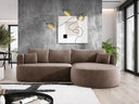 Designer-Ecksofa Lucca aus Samt