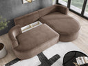 Designer-Ecksofa Lucca aus Samt