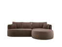 Designer-Ecksofa Lucca aus Samt