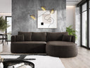 Designer-Ecksofa Lucca aus Samt