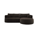 Designer-Ecksofa Lucca aus Samt