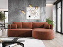Designer-Ecksofa Lucca aus Samt