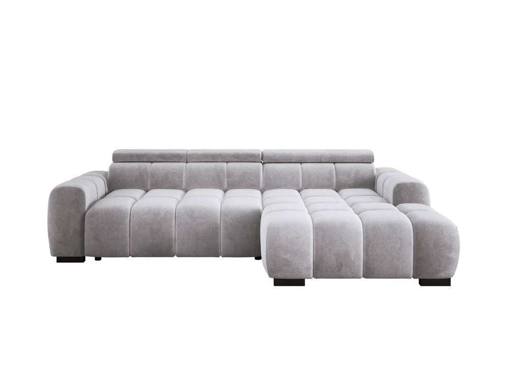Canapé design Amalfi en Velours avec extension d’assise électrique