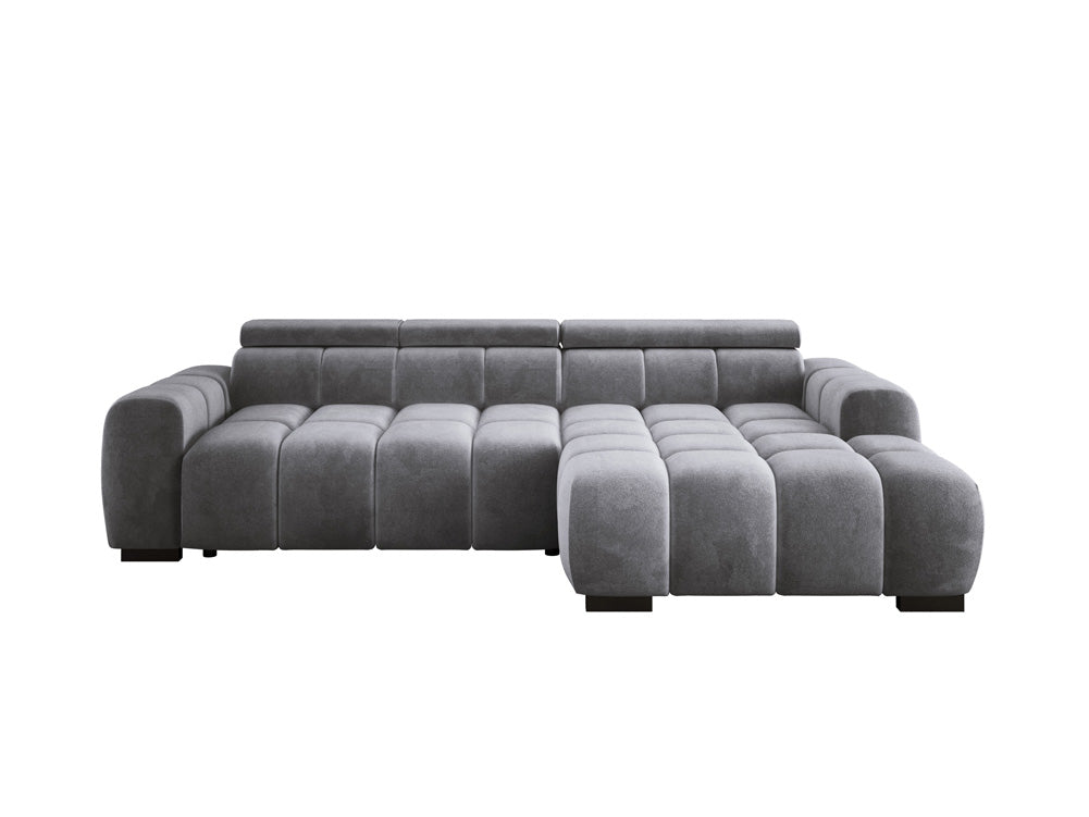 Canapé design Amalfi en Velours avec extension d’assise électrique