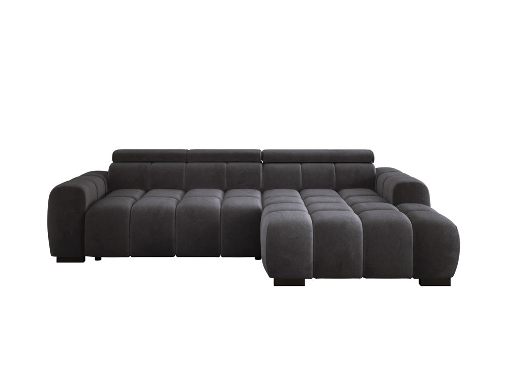Canapé design Amalfi en Velours avec extension d’assise électrique