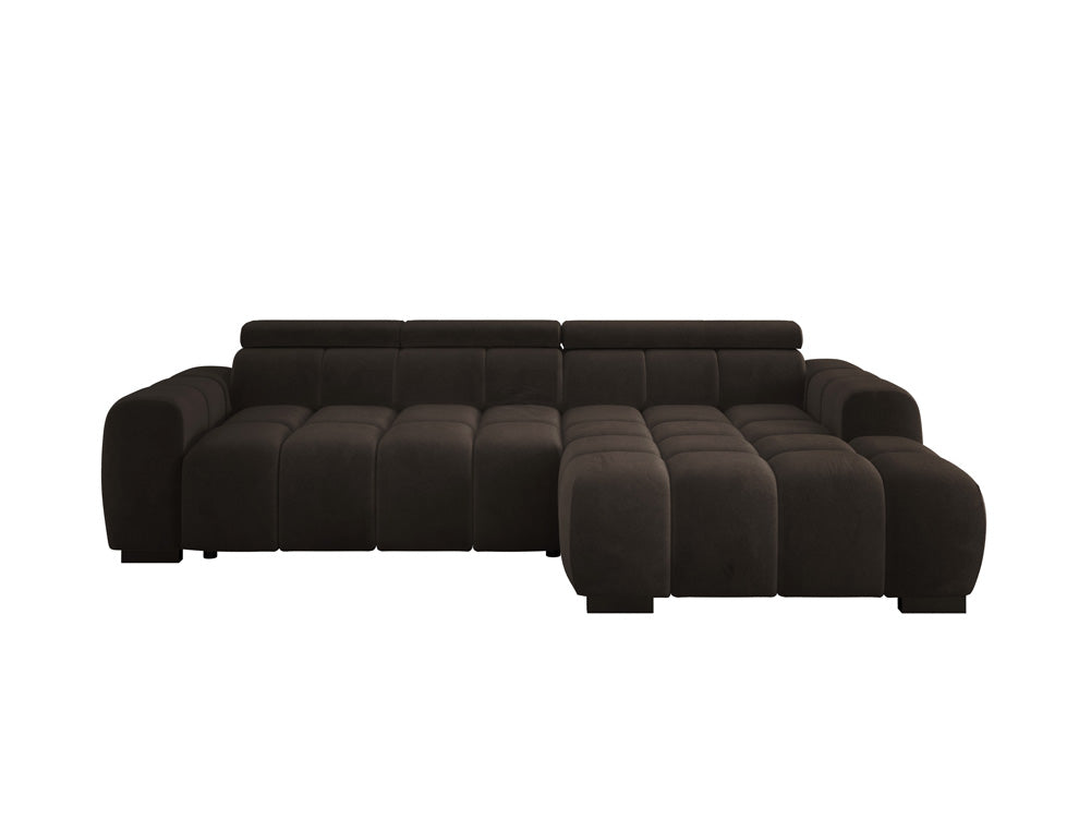 Canapé design Amalfi en Velours avec extension d’assise électrique