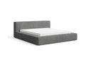Designer Polsterbett Theo in Cord mit Stauraum – Grau