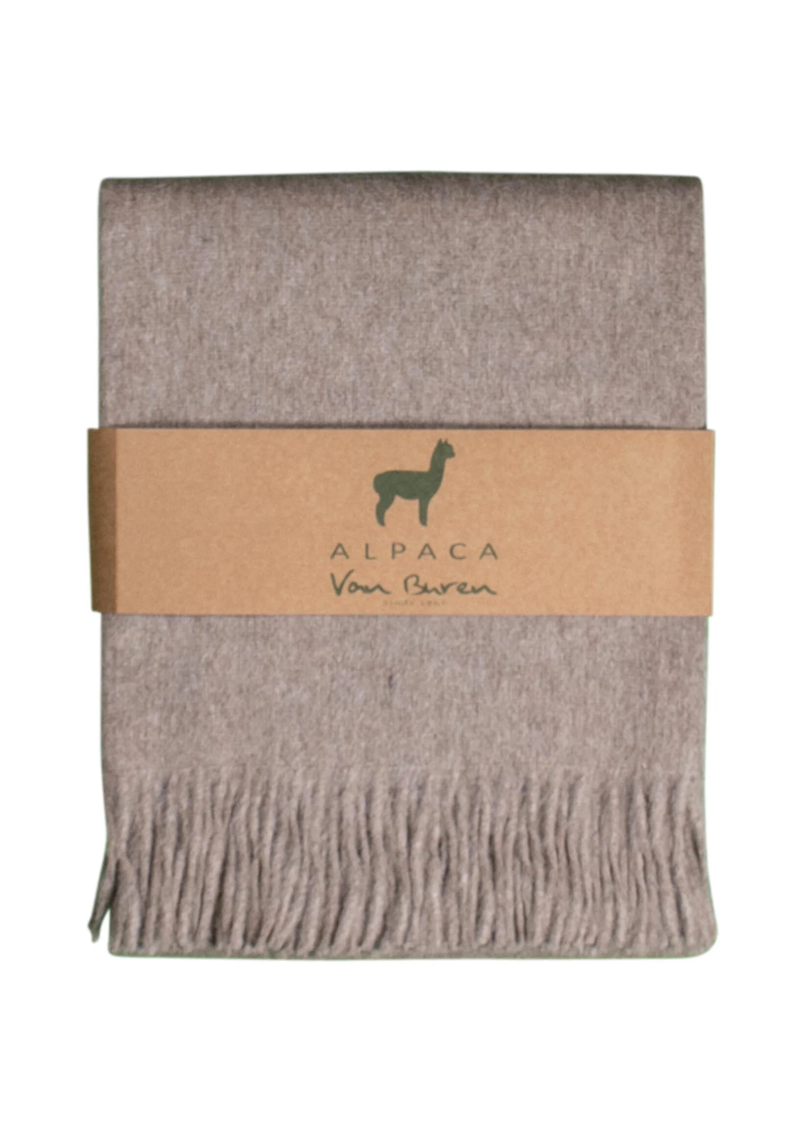 Plaid Alpaga Svala - Laine d'alpaga pure en Beige - 200x150 cm