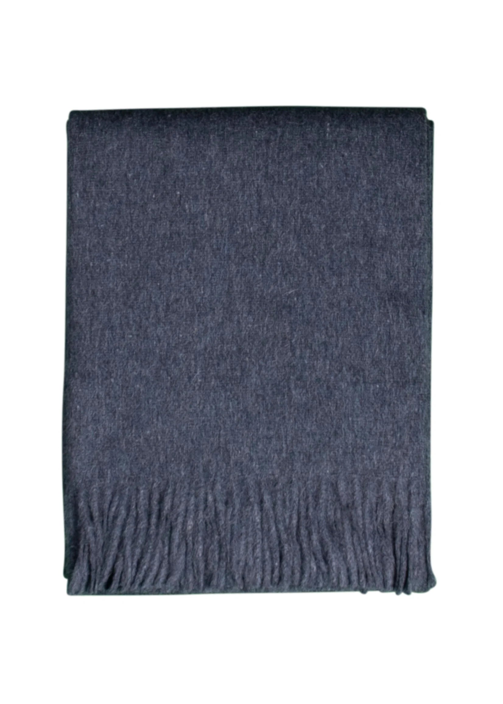 Couverture de jour Alpaga Signe - Laine d'alpaga pure en Bleu - 200x150 cm
