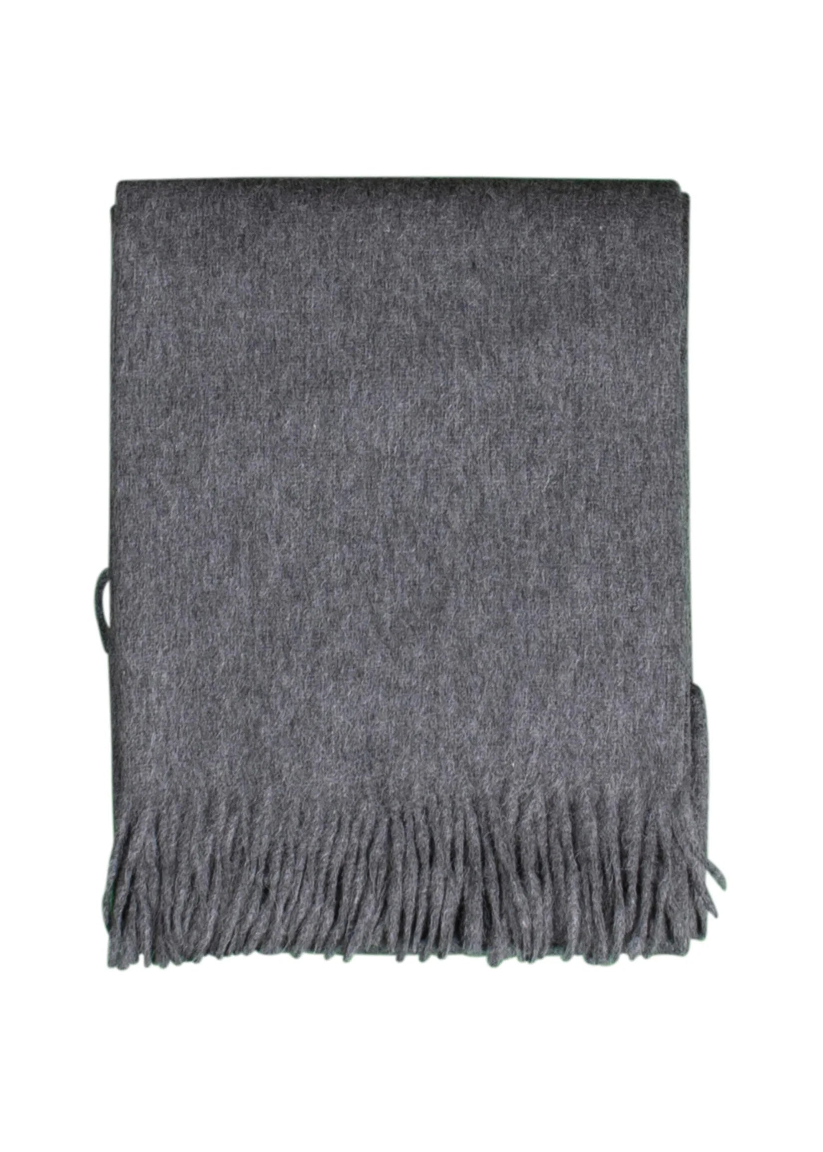 Couverture de jour Alpaga Liva - Laine d'alpaga pure en Gris - 200x150 cm