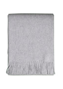 Alpaka Tagesdecke Inari - Reine Alpakawolle an Hellgro - 200x150 cm