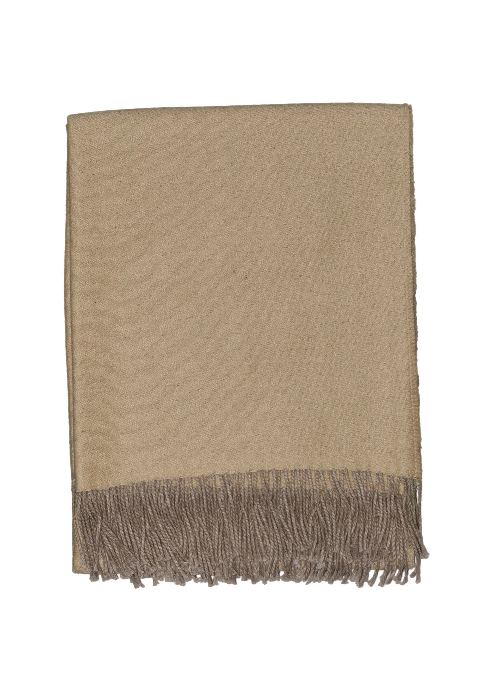 Couverture légère en alpaga Elora - Laine d'alpaga pure en Sable - 175x135 cm