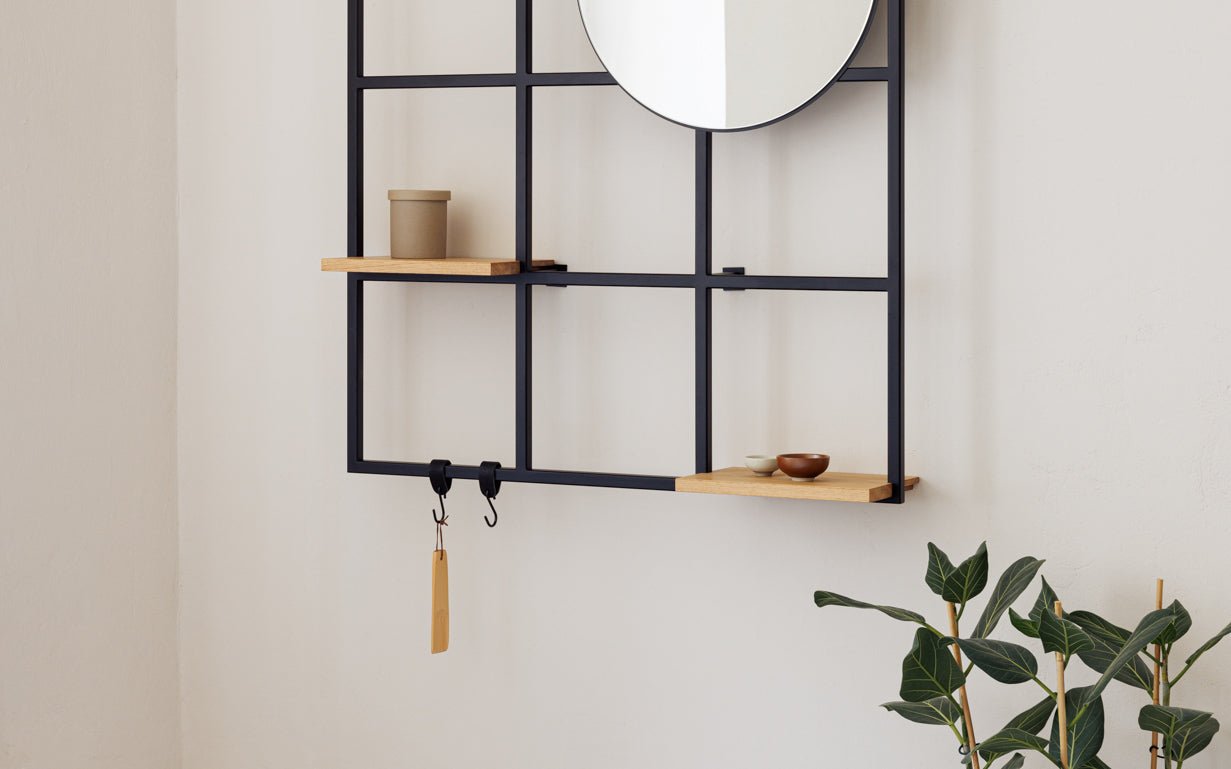 Étagère murale Rivo – Étagère métallique flexible avec système à emboîtement