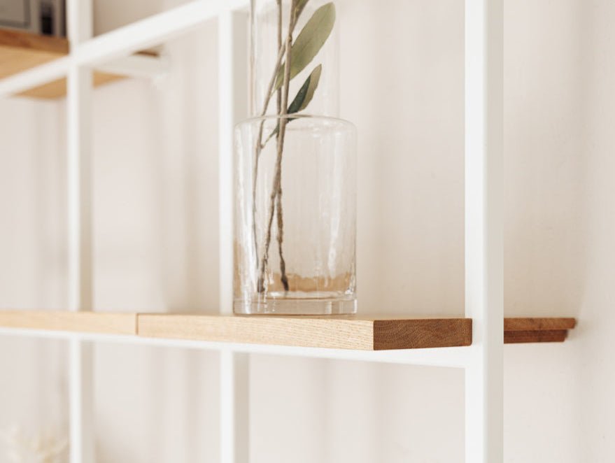 Étagère murale Rivo – Étagère métallique flexible avec système à emboîtement