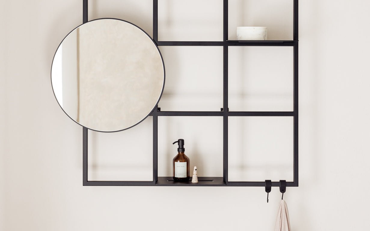 Étagère murale Rivo – Étagère métallique flexible avec système à emboîtement