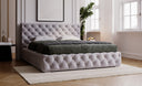 Designer Upholstered Bed Horizon in Velvet with Storage