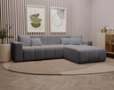 Designer corner sofa Loft in velvet