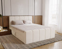 Boxspringbett Celeste Samt mat Stauraum