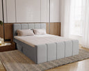 Boxspringbett Celeste Samt mat Stauraum
