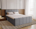 Boxspringbett Celeste Samt mat Stauraum