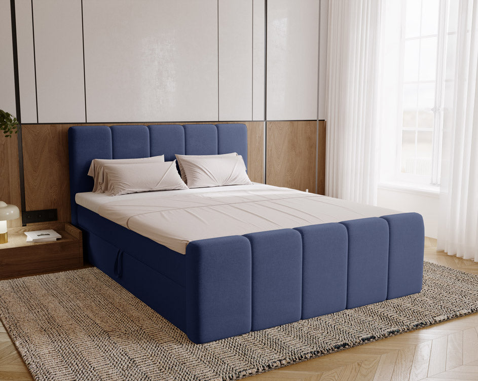 Boxspringbett Celeste Samt mit Stauraum