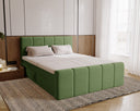 Boxspringbett Celeste Samt mat Stauraum