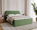Pure Boxspring Bed in Velvet with Storage