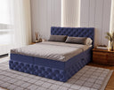 Lit boxspring Eden en Velours avec espace de rangement