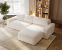 Designer corner sofa Celina velvet with sleeping function and storage space