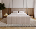 Boxspringbett Celeste Samt mat Stauraum